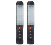 Kznifmk 2 Torce A LED Ricaricabili, Luce da con Base Magnetica e Gancio per Appendere, Proiettore per Illuminazione di Riparazione Auto