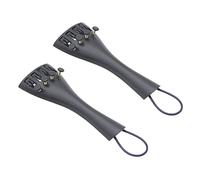 Kznifmk 2 x 3/4 4/4 Violino Fiddle Cordiera Stile Collina con 2 pezzi Cordiera Corda Cordiera 4 bellissimi sintonizzatori in Lega di Alluminio e