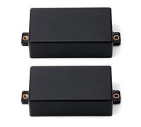 Kznifmk 2 x Coperchio di Pickup Humbucker Sigillato in Plastica per Parti di Chitarra SQ Pickup (nero)