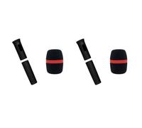 Kznifmk 2 x Custodia di Protezione Elastica per Microfono Senza Copertura Maniglia di Colore Protezione Anti-Caduta per Accessori di Scena Ktv D