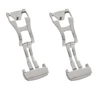 Kznifmk 2 x fibbia pieghevole con fibbia pieghevole in acciaio inossidabile per cinturino da 20 mm per liscio 20 mm