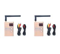 Kznifmk 2 x Ricevitore FPV RC832 RC832S 5.8G 48CH 600Mw Fotografia Aerea Ricevitore AV 5.8GHz con A/V e Cavi di alimentazione