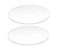 Kznifmk 2 x Specchio trasparente da 3 mm di spessore a disco rotondo acrilico, diametro: 100 mm