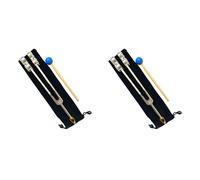Kznifmk 2 x Strumento di Diapason in Alluminio 64 Hz con Martello di Guerisone, Suone, Vibrazione, TeRapia Diagnostica, Strumento di Cura della Salute