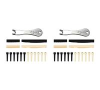 Kznifmk 2 x Strumento Estrattore di Solvente di Trazione Estrattore Pin Ponte Chitarra con 4 di per Chitarra e 24 Pin Ponte di Chitarra