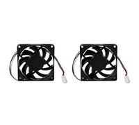 Kznifmk 2 x Ventola di raffreddamento della custodia del computer 3PIN 12V 7CM 70MM Ventola di raffreddamento del processore PC