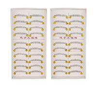 Kznifmk 20 Paia Trucco Clear Band Naturale Inferiore Inferiore Nero Ciglia False