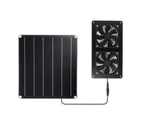 Kznifmk 20 W 12 V Pannello Solare Ventilatore Estrattore Aria per Ufficio Esterno Cane Pollaio Serra Pannello Solare Impermeabile 1 Set
