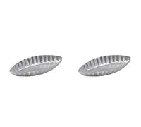 Kznifmk 20 x lungo bordo scanalato a forma di uovo cozze per torta foderate per torta