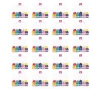 Kznifmk 20000 Pezzi 1/8 di Pollice Mappa di Spinta Sugli Spilli Aderenze con Teste Rotonde Plastica e Acciaio Ago Punti 10 Colori (Ogni Colore 2000 Pezzi)