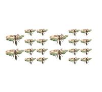 Kznifmk 20Pcs Libellula Tovagliolo Fibbia Portatovagliolo Lega Verde Insetto Libellula Drip Fibbia Asciugamani di Carta Portatovaglioli
