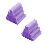 Kznifmk 20X Buffing Sanding Buffer Block Files Punte di Arte del Chiodo di Manicure di Pedicure Acrilico (Colore: Viola)