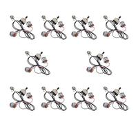 Kznifmk 20X Cablaggio per Chitarra precablato Due Pickup 500K Vasetti Interruttore a bilanciere 3 Vie