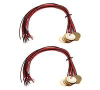 Kznifmk 24 Dischi Piezo 27 mm Con Fili Mic Drum Trigger CBG Pickup Acustica Chitarra