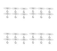 Kznifmk 24 Ganci da Soffitto per La Superficie Della Parete del Soffitto Strutturata nel Cemento Popcorn, Ganci Autoadesivi da Soffitto Perforazione