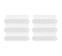 Kznifmk 240 Pezzi di Rotondo Sublimazione Vergini Trasferimento di Doppio Lato in MDF Vergini per