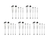 Kznifmk 25X Pennelli per Trucco con Perline Perline nel Silicone Pennelli Cosmetici per Trucco DIY Kit di Pennelli con Perline per DIY