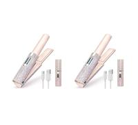 Kznifmk 2X 2-In-1 Elettrico USB Lisciante per Capelli Piastra Lisciante Pettine Multifunzionale nel Piatto Piastra Stirante