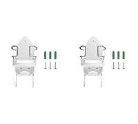 Kznifmk 2X Appendiabiti per da Stiro Supporto per Elettrico Supporto per E Asse da Stiro Scaffale con Ganci Rimovibili -2