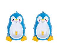 Kznifmk 2X Baby Boy Potty Toilet Training Penguin Bambini Stand Orinatoio Verticale Ragazzi Pipì Bambino Neonato Blu