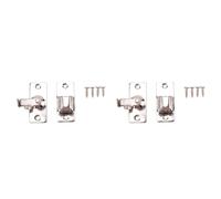 Kznifmk 2X Bagno in Acciaio Inox Ornamenti Forniture Porte Serrature Porta Scorrevole Ad Angolo Retto Serratura