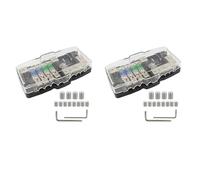 Kznifmk 2X Blocco di distribuzione dell'alimentazione, Blocco di distribuzione dell'alimentazione Fusi Car Audio 4 Way MIDI Fuse Block per Auto UTV Boat Stereo Amp
