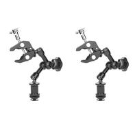Kznifmk 2X Braccio Braccio 7 Pollici Articolante Braccio di attrito Super Morsetto Regolabile Morsetto Morsetto Morsetto con 1/4 e 3/8 Pollice per Monitor Fotocamera/Monitor LCD/Luci LED