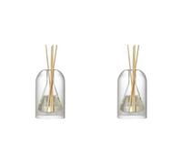 Kznifmk 2X Contenitori di Stoccaggio Bottiglie per Diffusore Bottiglia per Diffusore per Aromaterapia Diffusore Moderno Bottiglia in Vetro Organizzatori di Essenziali,B