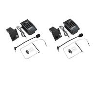 Kznifmk 2X Equalizzatore LCD Sintonizzatore Preamp EQ per Chitarra A 5 Bande con Microfono LC-5