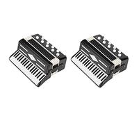 Kznifmk 2X Fisarmonica Miniatura Mini Strumento Musicale Fisarmonica Strumenti Musicali Squisito Decorazione Vacanza Musica Regali