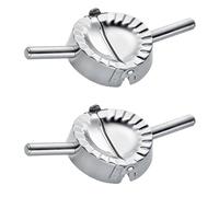 Kznifmk 2X I Migliori Utensili Empanada nel Acciaio Inossidabile Pressa per Ravioli Stampo per Gnocchi Involucro per Pasticceria Taglierina per Pasta Accessori per La Cucina