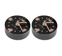 Kznifmk 2X per Frigorifero Muti Souvenir Orologio da Parete Autoadesivo Digitale per Frigorifero Spazi Vuoti Lavagna Magnetica Cucina Orologio Murale