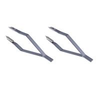 Kznifmk 2X Pinzette per Barra Un Molla per Orologi Tipo 7825 V Nel Acciaio Inossidabile per Riparazione Orologi