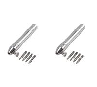 Kznifmk 2X Supporto Apribottiglie di Inserimento Solvente Tubo Orologio in Acciaio con 4 Perni per Rimuovere Tubo Caso Tudr