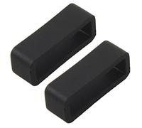Kznifmk 2X Supporto in lega di fissaggio in gomma del telaio del cerchio di fissaggio della cinghia nera 22mm