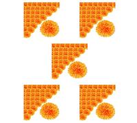 Kznifmk 3.9 Pollici Fiori di Calendula Artificiale Giorno di Morte 250 Pezzi Falso Testa di Fiori di Calendula per la Fabbricazione di Ghirlande di Calendula