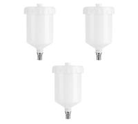 Kznifmk 3 Pezzi 600 ML Plastica Hvlp Vaso di Tazza di Pittura per Connettore Tazza Spruzzatore SATA Spruzzatore di Vernice a Jet Facile da Usare