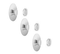 Kznifmk 3 Pezzi Bagno senza punzonatura a parete Mensola per sapone in acciaio inossidabile Magnete Ventosa Porta Sapone Appeso Da Parete Scolapiatti Gancio
