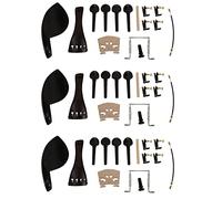 Kznifmk 3 x 4/4 pezzi di violino in cordiera pioli mentonieri set ponte in acero