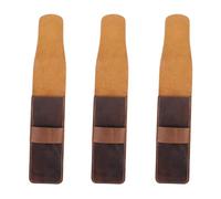 Kznifmk 3 x Borsa portaoggetti per matite in pelle fatta a mano in pelle di mucca portapenne portapenne vintage retrò accessori per diario di viaggio A