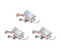 Kznifmk 3 x Kit di imbracatura di pick-up per chitarra elettrica Humbucker a doppia bobina pre-cablata con potenziometro 500 K potenziometri di volume