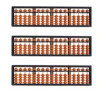 Kznifmk 3 x strumento di calcolo in plastica abacus aritmetico soroban bambino 17 cifre