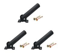 Kznifmk 3 x Supporto per piattaforma di fila di barre a T da installare sul pavimento o su un supporto da parete per l'equipaggiamento di ginnastica di esercizi di barre di bilanciere, 50 mm