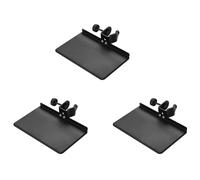 Kznifmk 3 x Supporto universale per microfoni, vassoio in metallo con morsetto