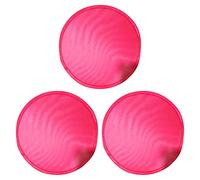 Kznifmk 3 x Ventola rotonda pieghevole, colore: Rosso