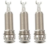 Kznifmk 30 Pezzi Chitarra Pickup Endpin Uscita Jack Cintura Nichel Cromato