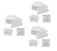 Kznifmk 300 Pezzi di Carte di Visualizzazione del Braccialetto, Cartolina, Carta Appesa, Imballaggio del Braccialetto, Carte Collana con, Bianco