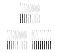 Kznifmk 30PZ Attrezzo per Gancio per Filettatura Ad per Estensione Dei Capelli E Strumento per Perline Infila Nero