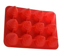 Kznifmk 3D Albero di Natale a forma di fondente Stampi per torte di Natale Silicone Torta Pane Decorazione Sugarcraft Silicone Sapone Stampo Stampo DIY Strumento Rosso