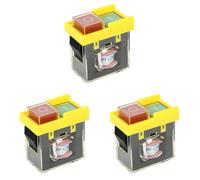 Kznifmk 3X Interruttore di Sicurezza Universale Kjd6 5E4 250 V 6 A: Elettromagnetico Impermeabile, Interruttore Strumento contro i tagli di corrente, Pulsante di Avvio